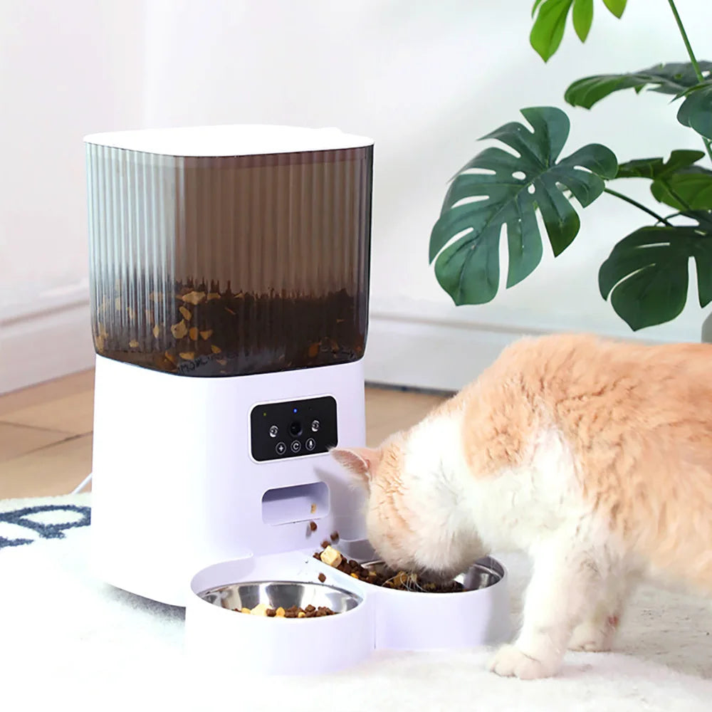 SmartPet 5L – Intelligenter Futterspender mit Kamera und Edelstahl-Napf