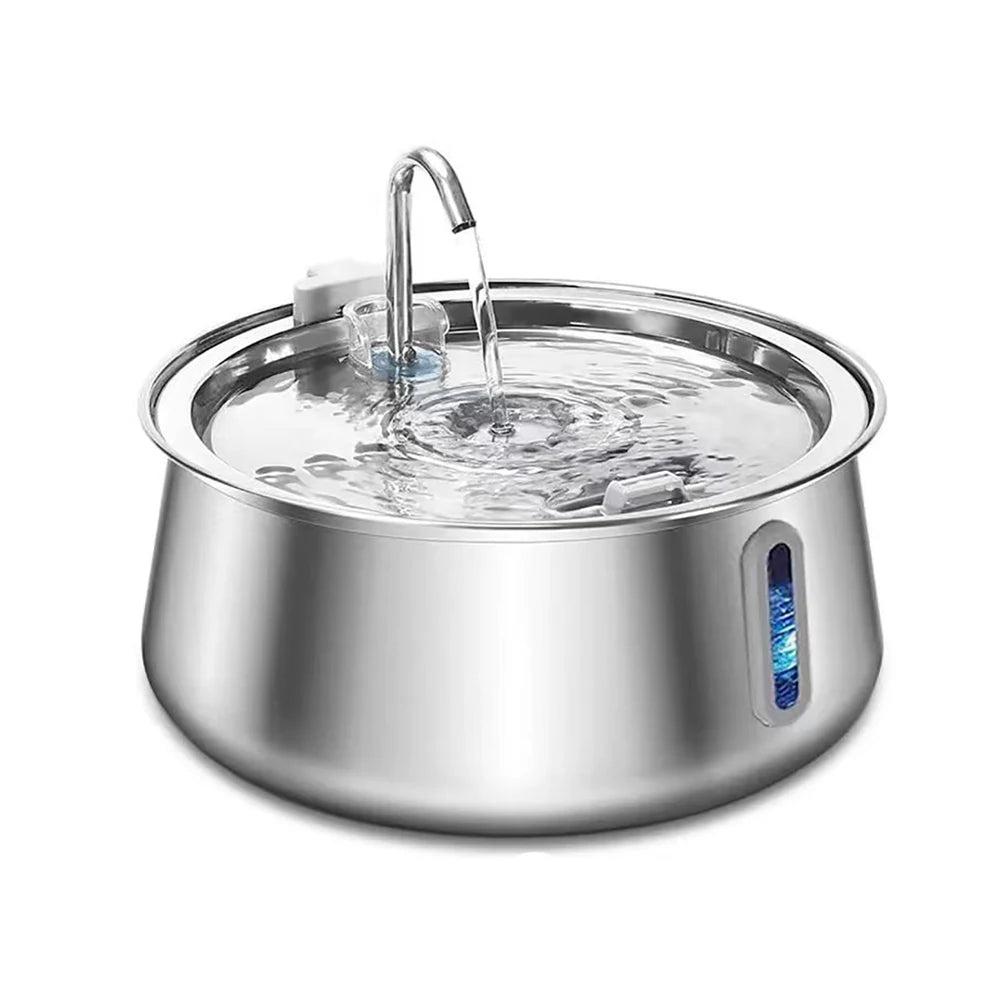 AquaFlow Edelstahl Katzenbrunnen