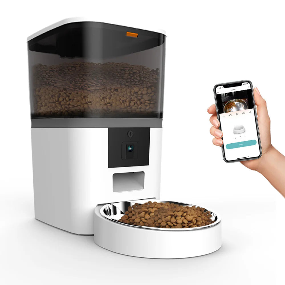 SmartCat 4L – Automatischer Futterautomat mit App und Kamera ohne Steckdose