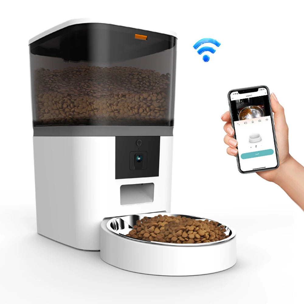 SmartCat 4L – Automatischer Futterautomat mit App und Kamera ohne Steckdose