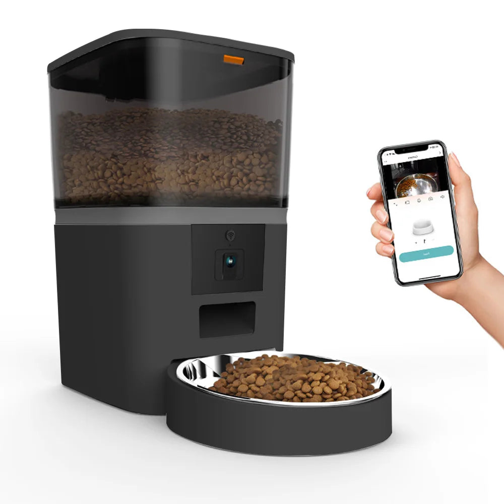 SmartCat 4L – Automatischer Futterautomat mit App und Kamera ohne Steckdose