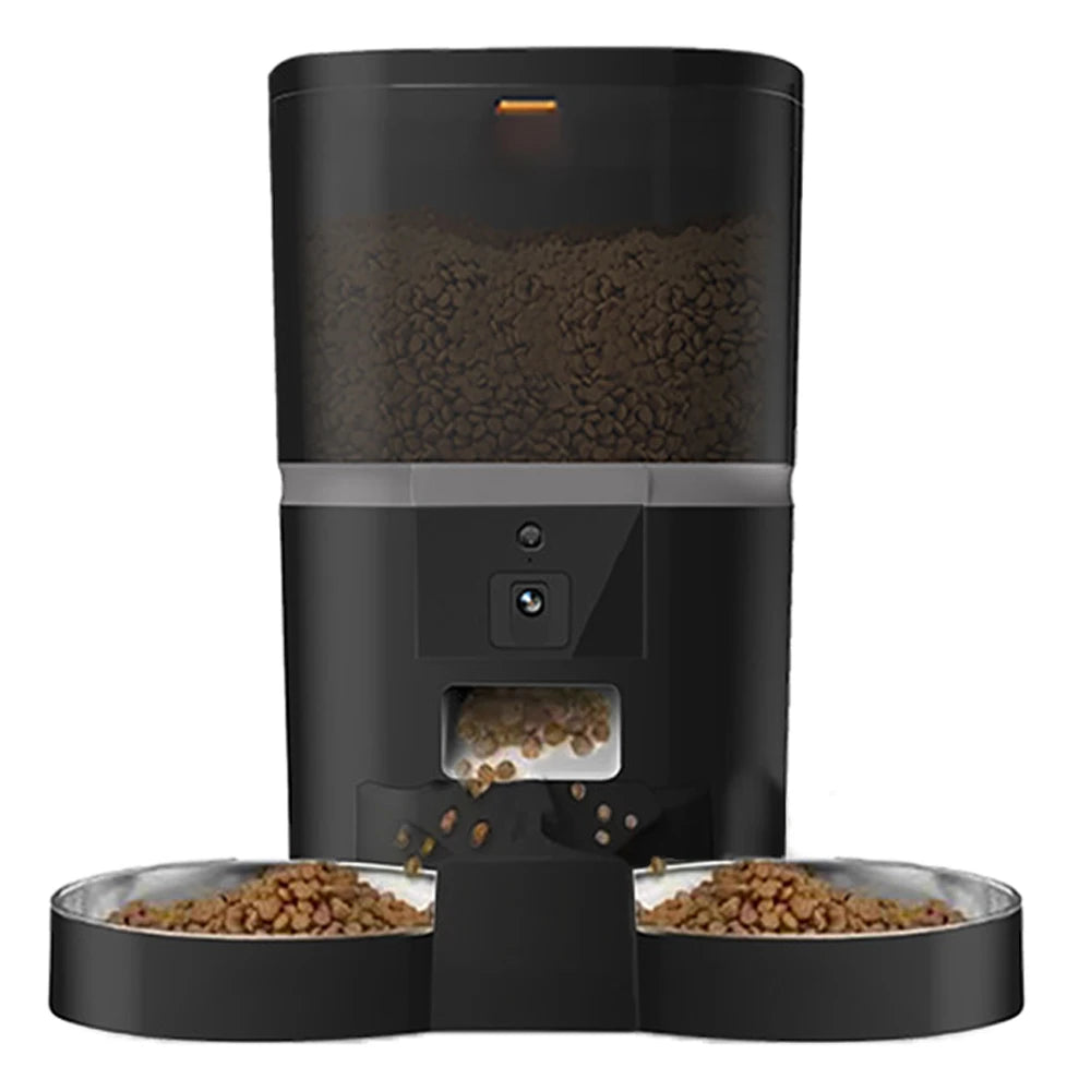 „DualFeed 4L – Smarter Futterspender mit Kamera, App- Steuerung und Doppelnapf