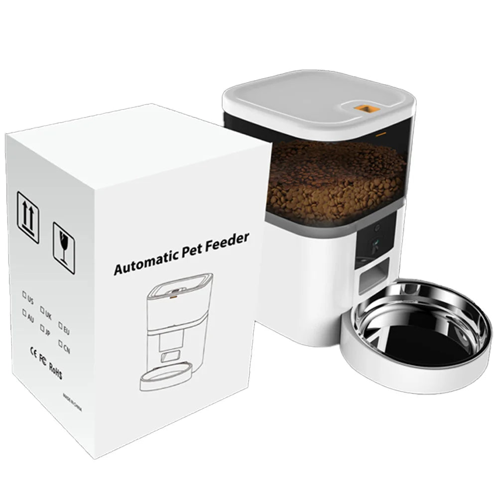 SmartCat 4L – Automatischer Futterautomat mit App und Kamera ohne Steckdose