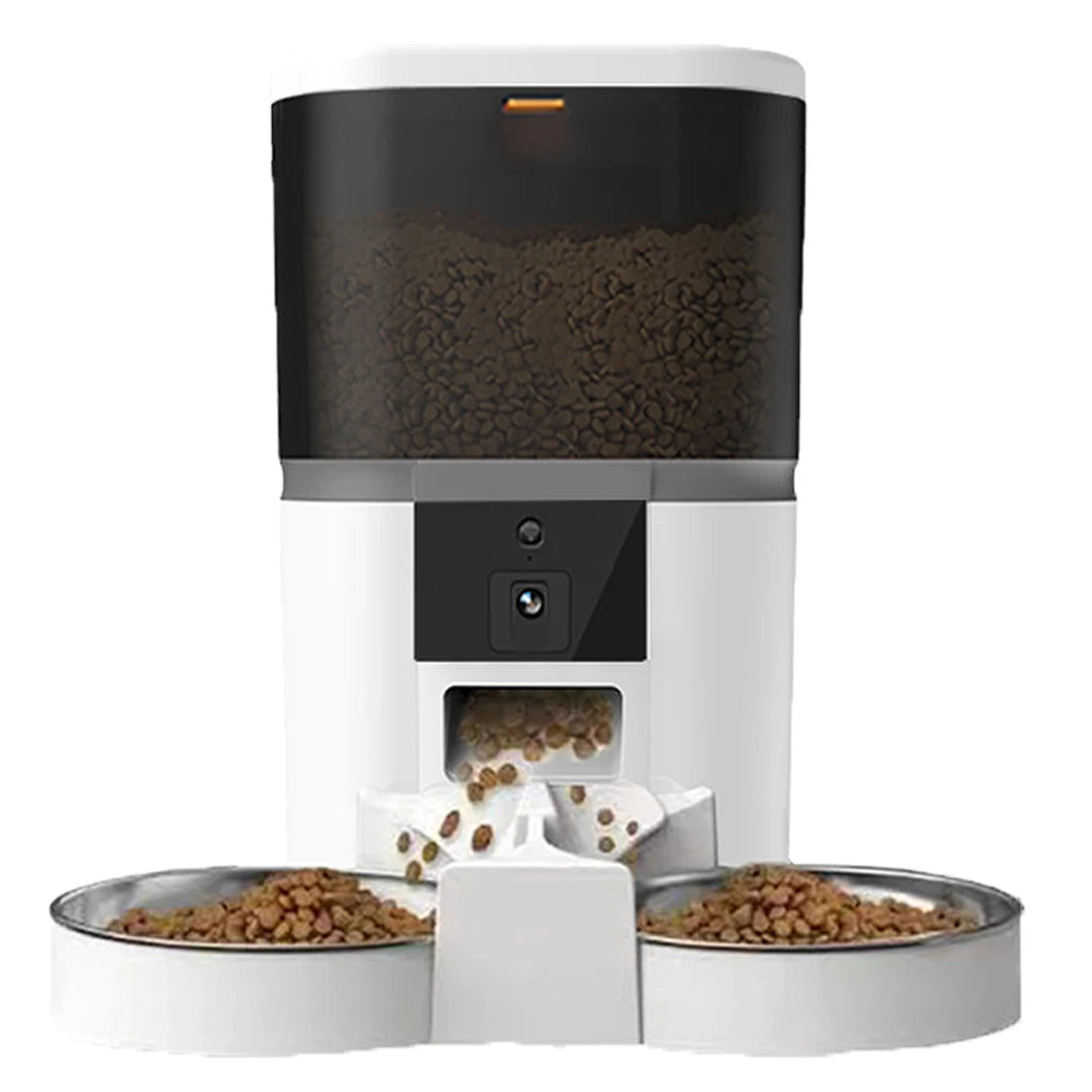„DualFeed 4L – Smarter Futterspender mit Kamera, App- Steuerung und Doppelnapf